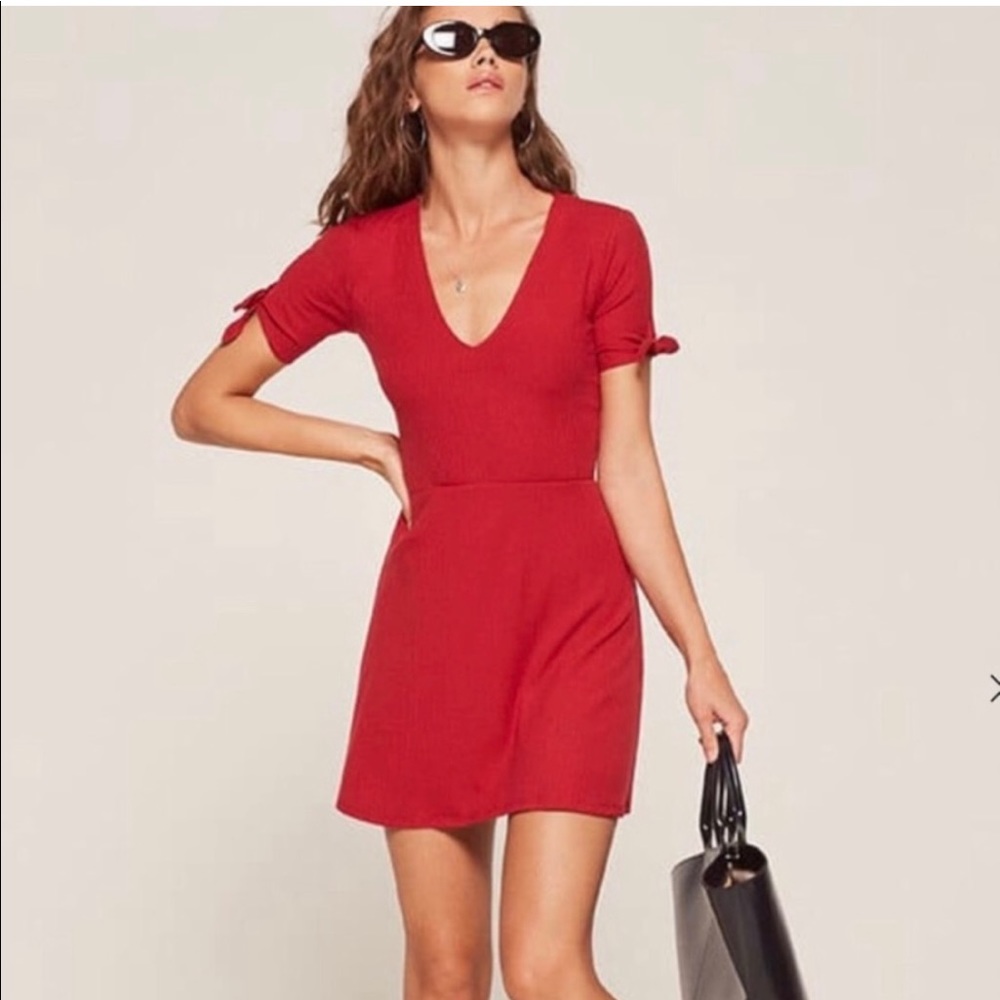 Reformation red dress